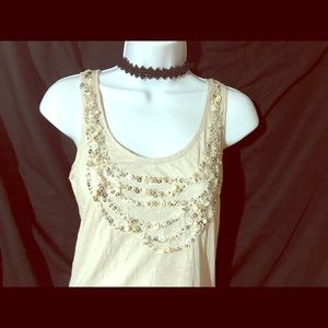 J Crew women’s cream tank size XS